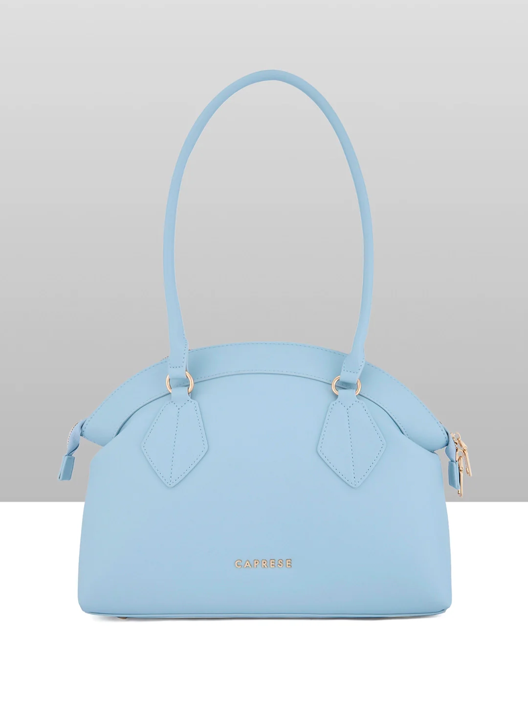 Caprese Biskit Large Powder Blue Satchel Bag
