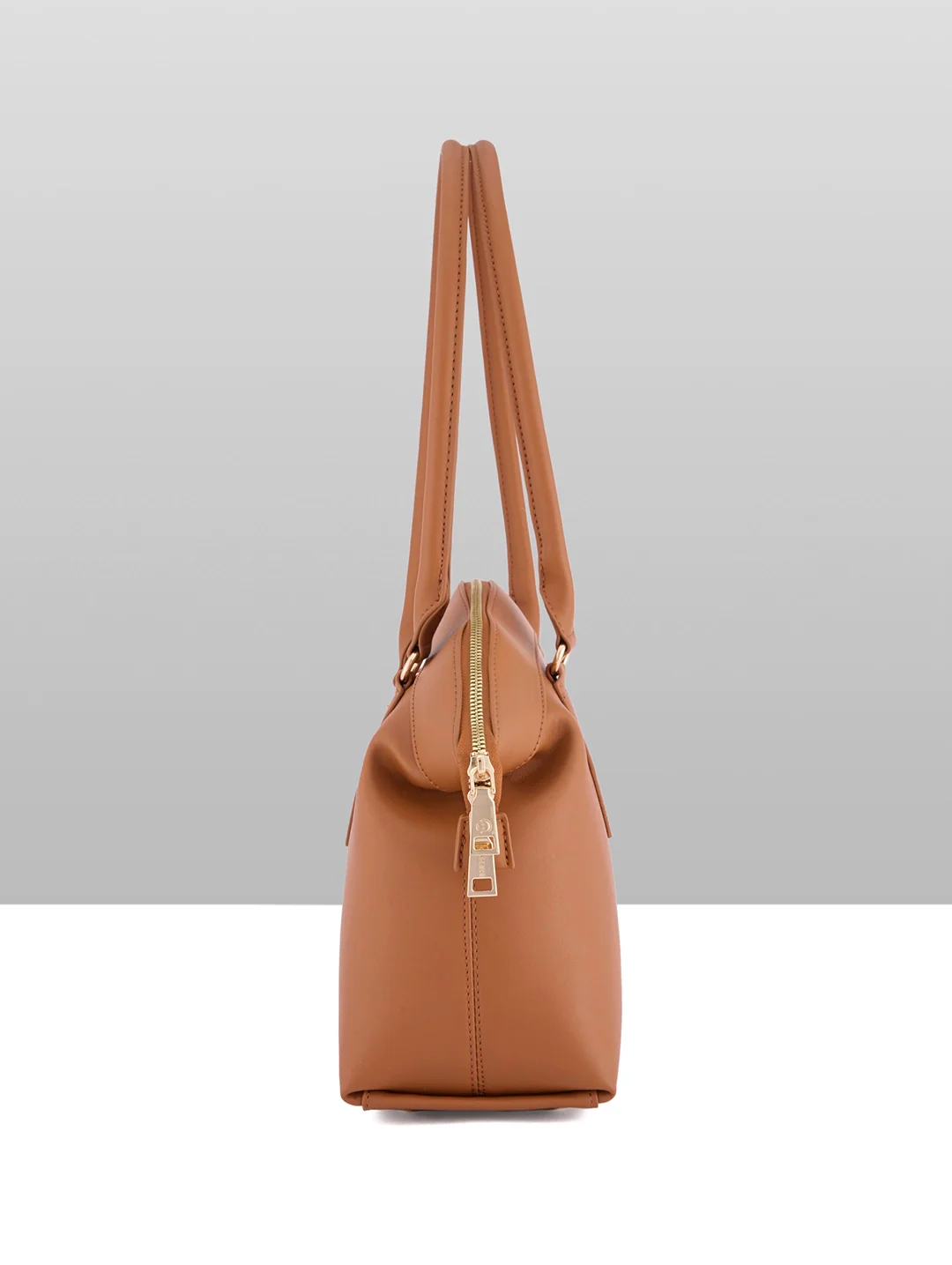 Caprese Biskit Large Tan Satchel Bag - Image 8