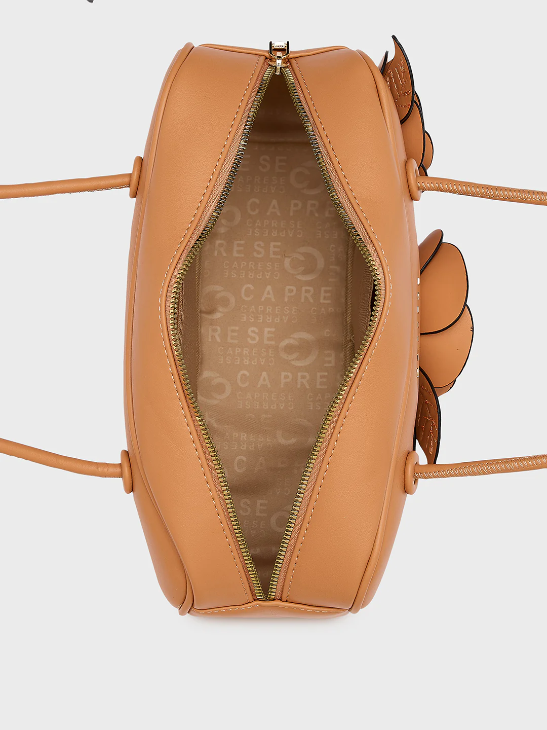 Caprese Bloom Medium Apricot Baguette Bag - Image 8