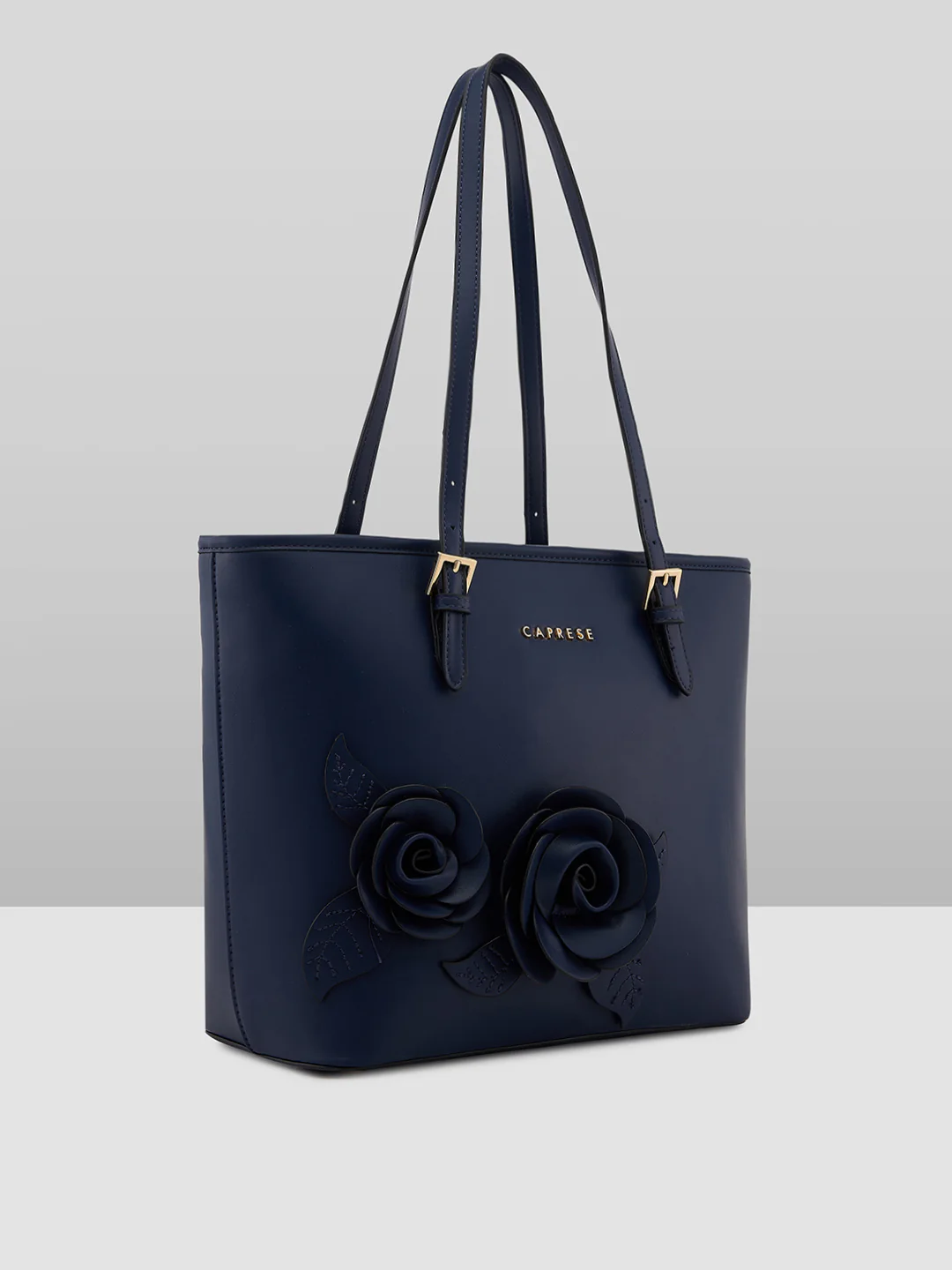Caprese Bloom Medium Navy Tote Bag - Image 6