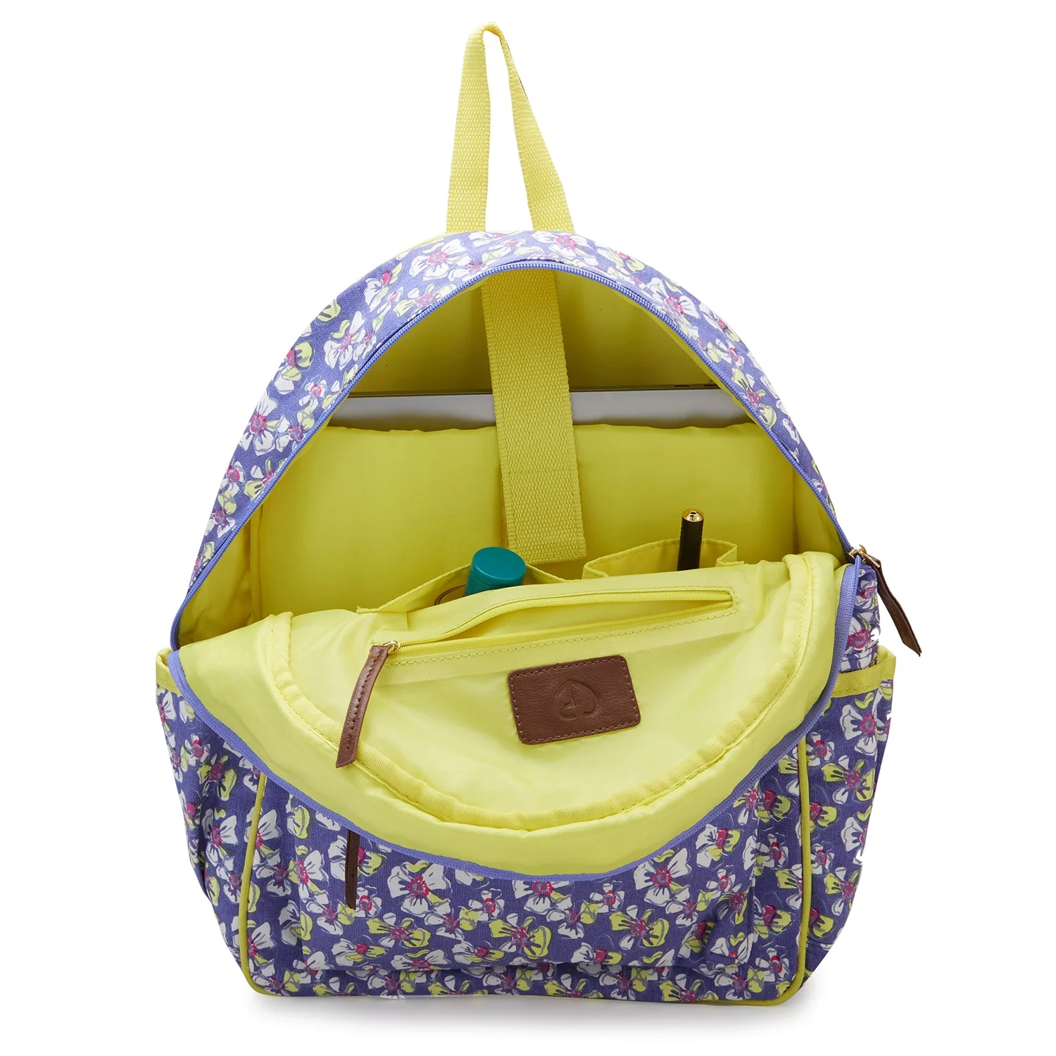 Caprese Blossom Large Purple Laptop Backpack - Image 6