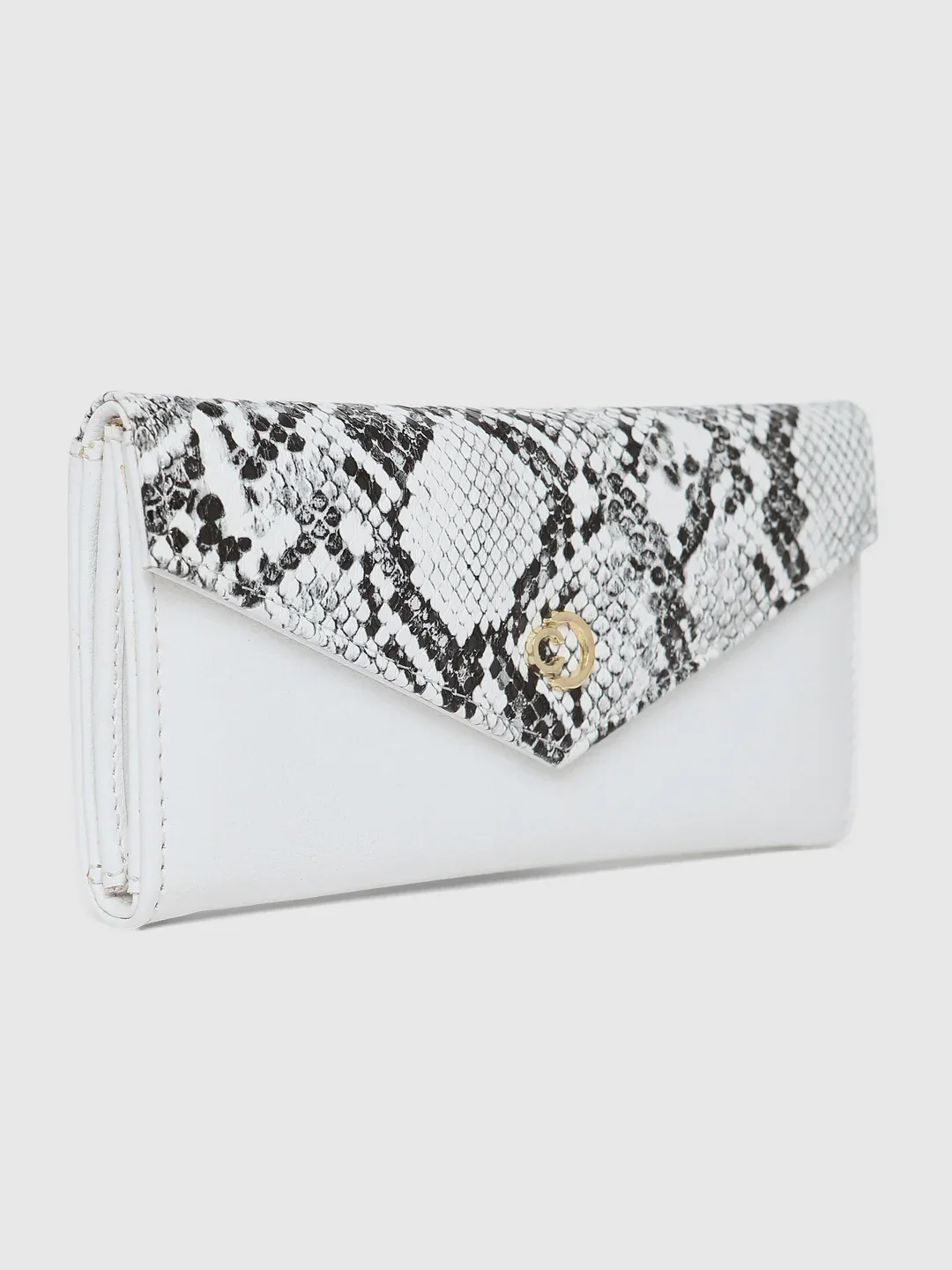 Caprese Bluma Large White Flapover Wallet - Image 6