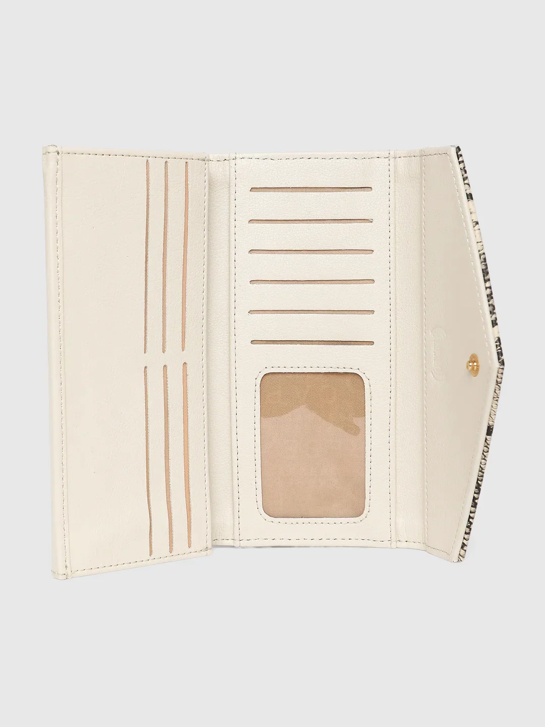 Caprese Bluma Large Beige Wallet - Image 9