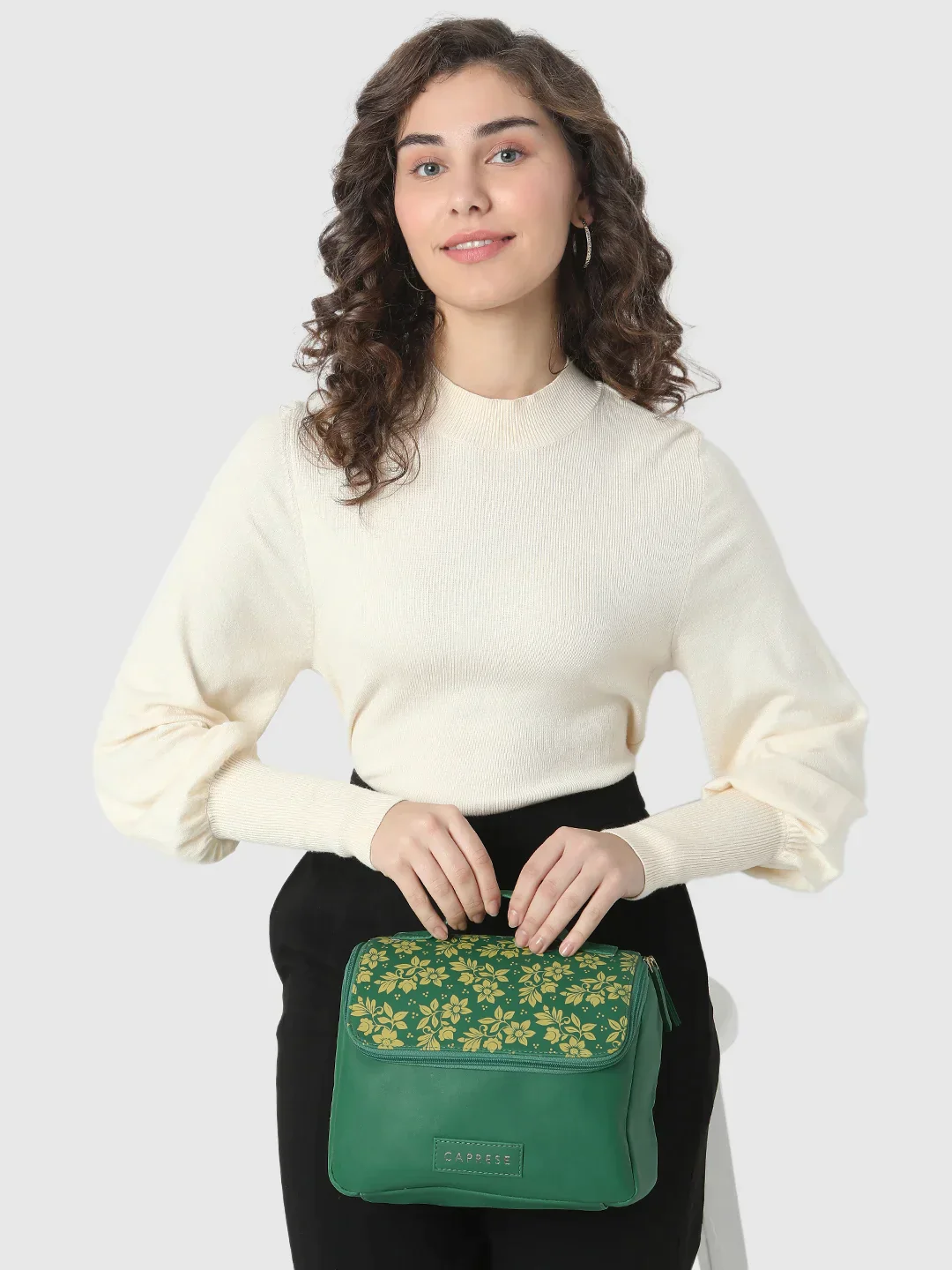 Caprese Bonita Medium Dark Green Vanity Case - Image 3