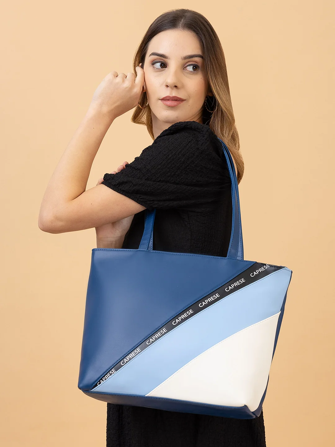 Caprese Bonnie Large Navy Tote Bag - Image 2