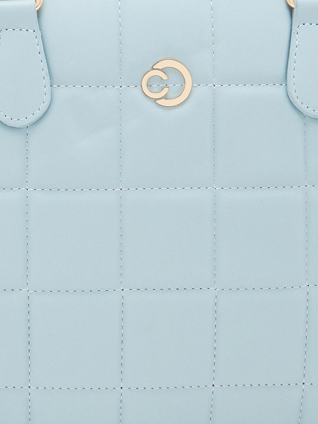 Caprese Braxton Quilted Medium Powder Blue Laptop Sleeve - Image 7