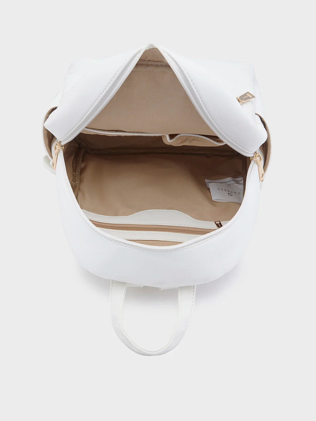 Caprese Brianna Medium White Backpack - Image 10
