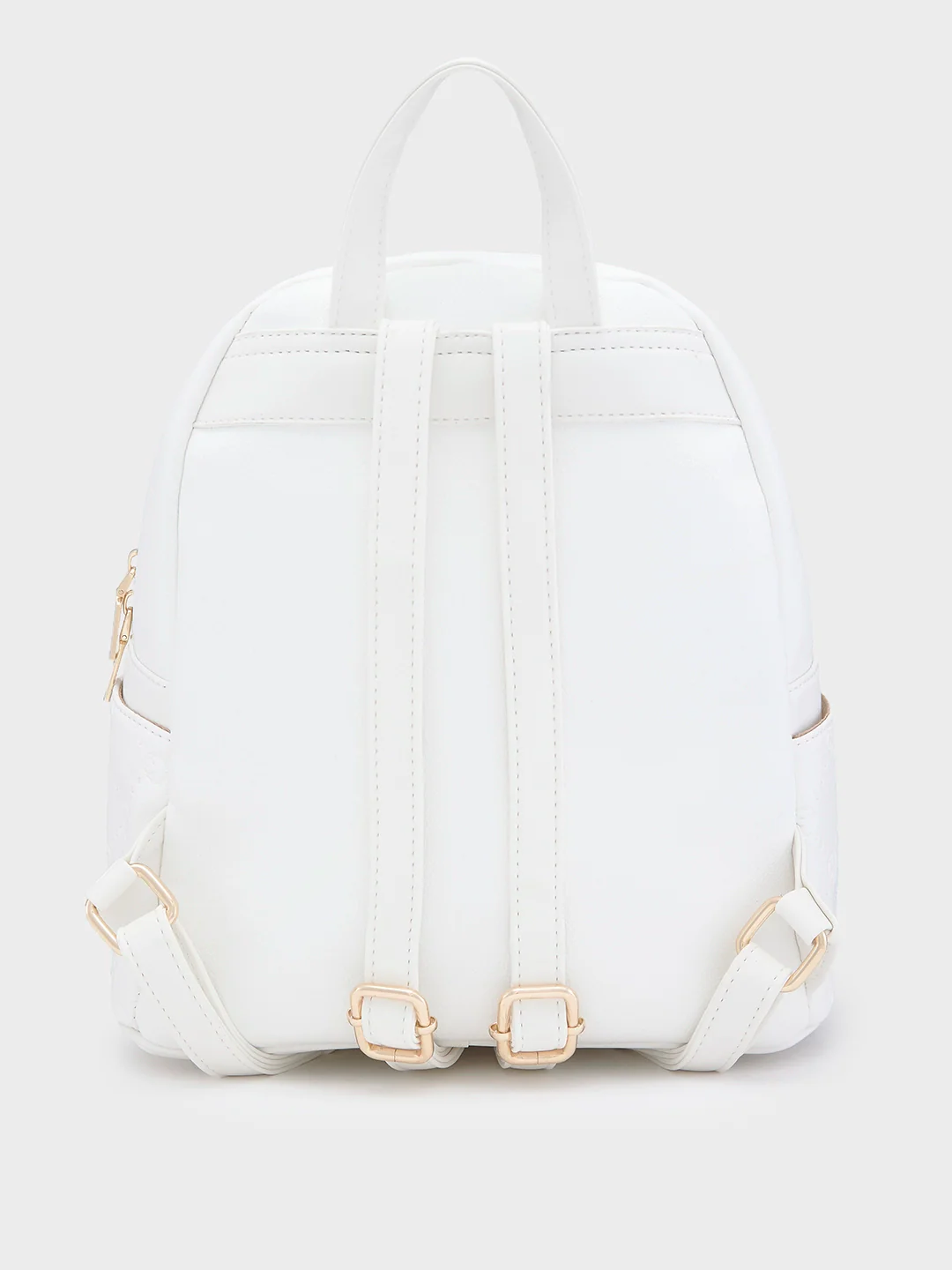 Caprese Brianna Medium White Backpack - Image 4
