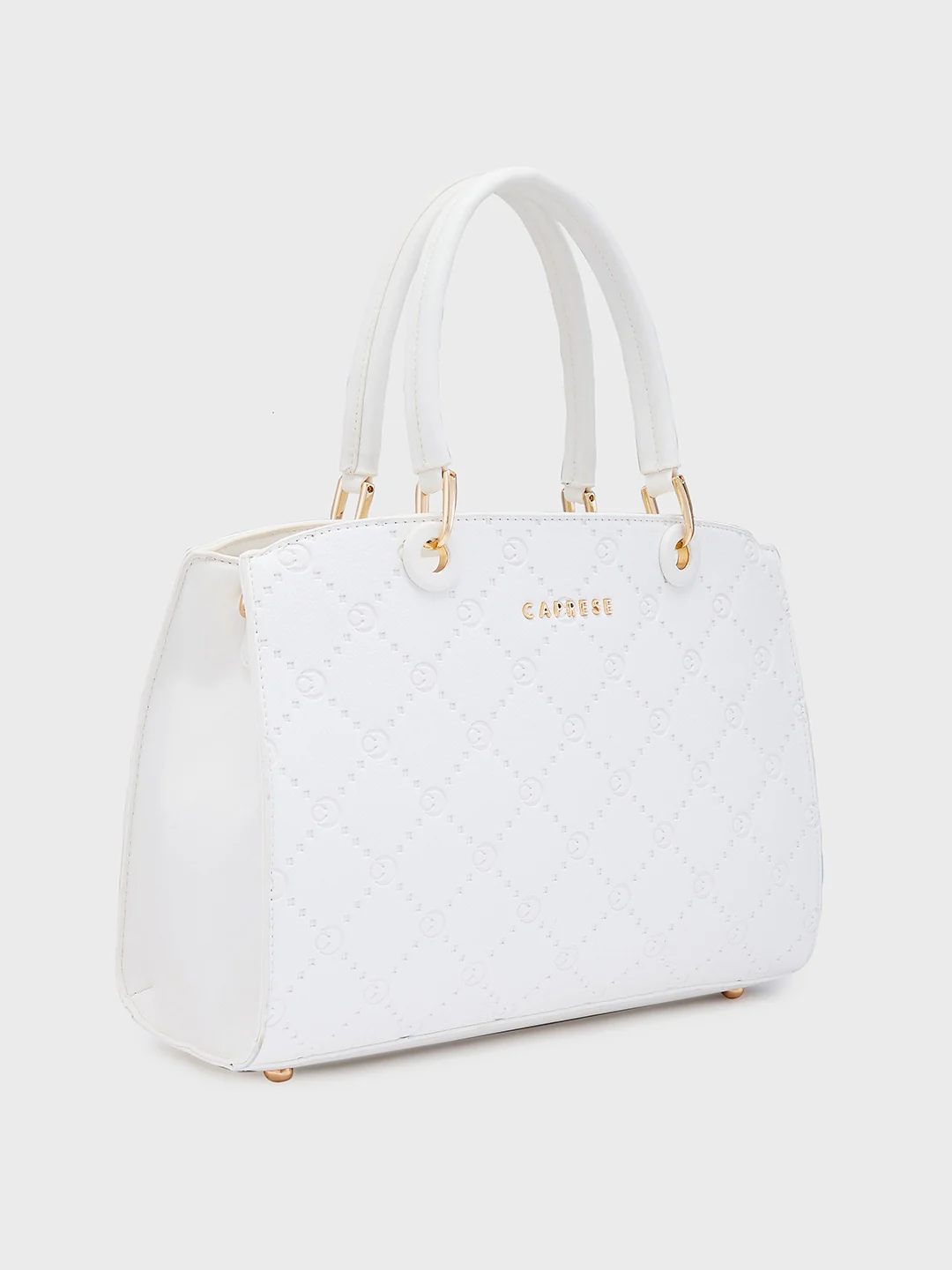 Caprese Brianna Medium White Satchel Bag - Image 5