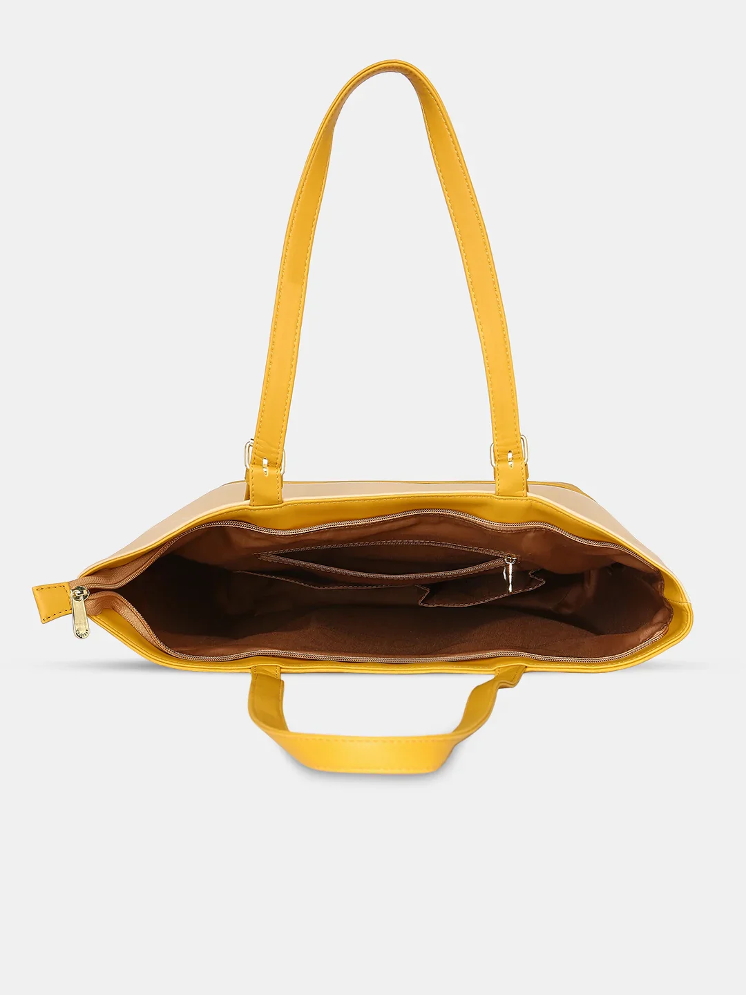 Caprese Brickly Medium Mustard Tote Bag - Image 13