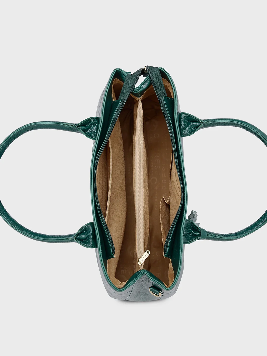 Caprese Brigette Medium Emerald Satchel Bag - Image 6