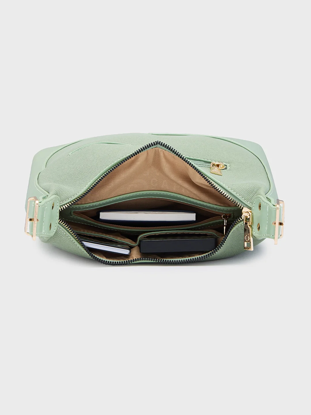 Caprese Brooklyn Medium Green Hobo Bag - Image 11
