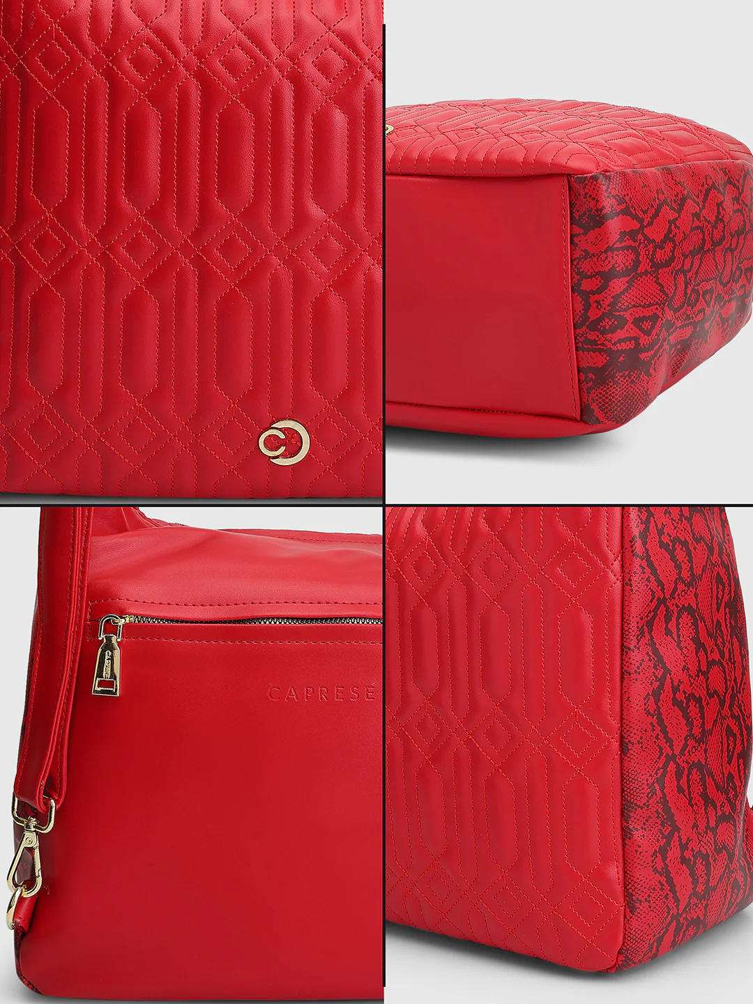Caprese Bubble Large Red Hobo Bag - Image 7
