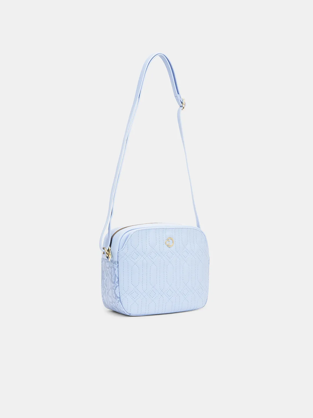 Caprese Bubble Medium Blue Sling Bag - Image 6