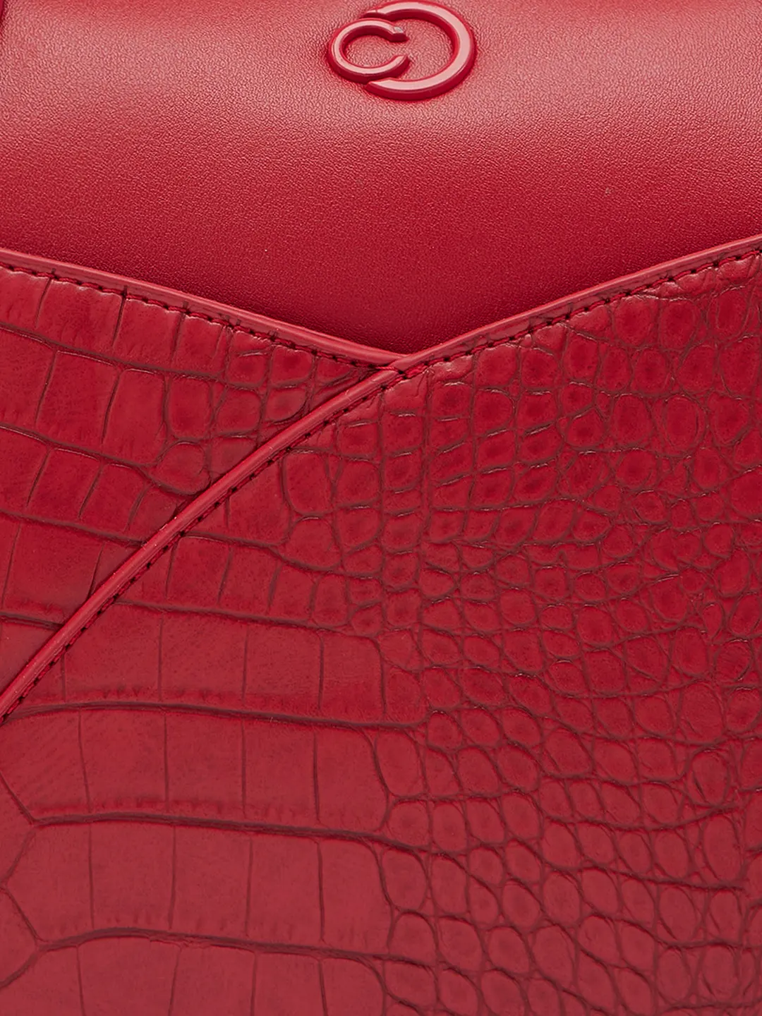 Caprese Cabo Medium Red Satchel Bag - Image 11