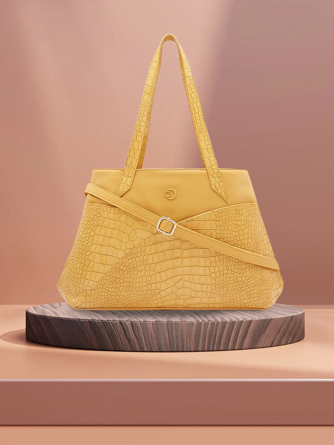 Caprese Cabo Large Ochre Tote Bag - Image 2