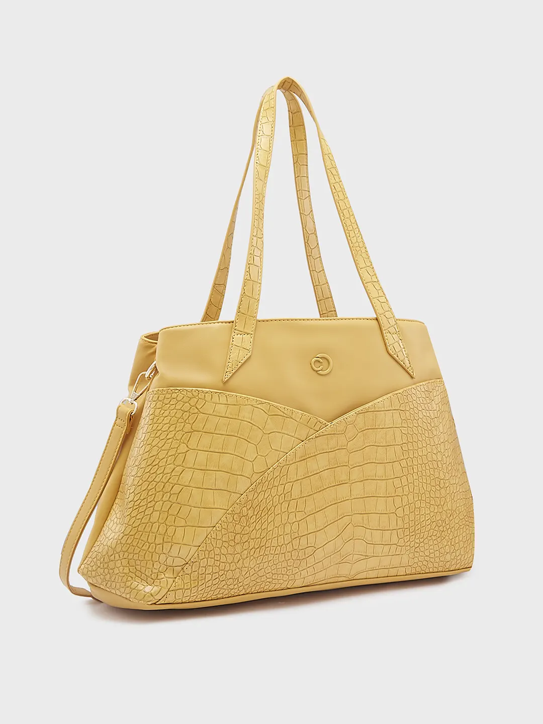 Caprese Cabo Large Ochre Tote Bag - Image 4