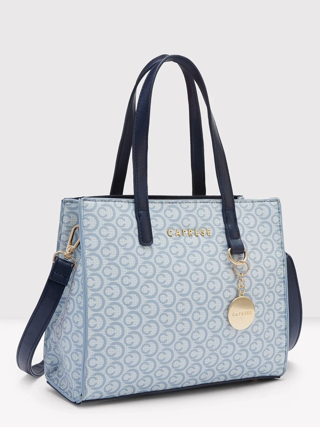 Caprese Callie Medium Navy Satchel Bag - Image 4