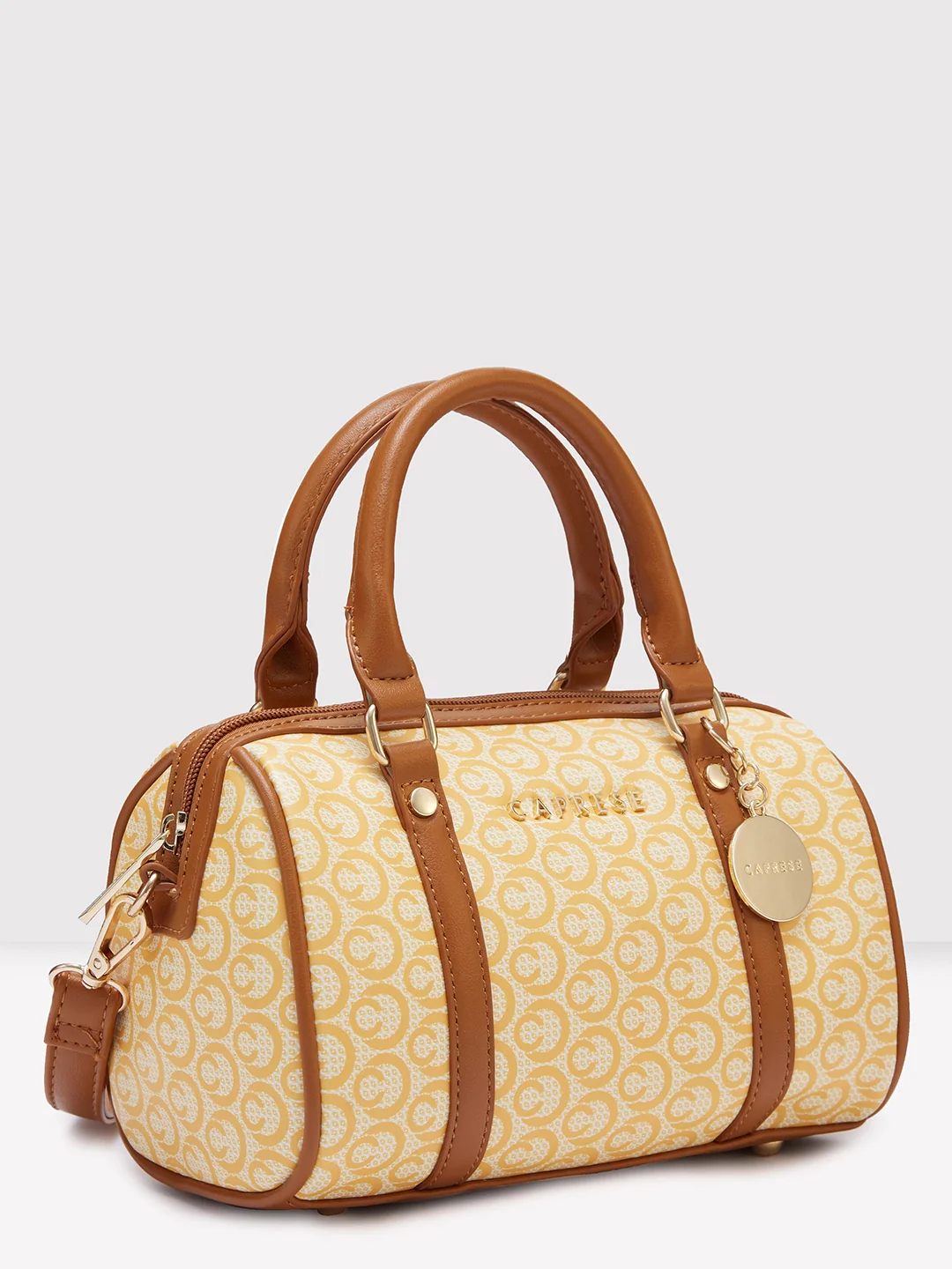 Caprese Callie Small Tan Satchel Bag - Image 5