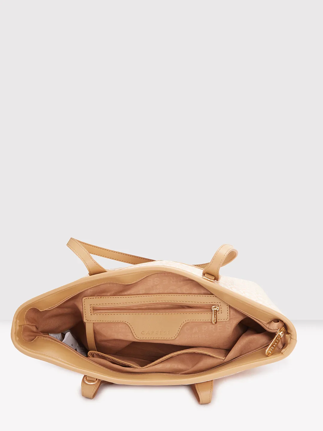 Caprese Callie Large Beige Tote Bag - Image 7