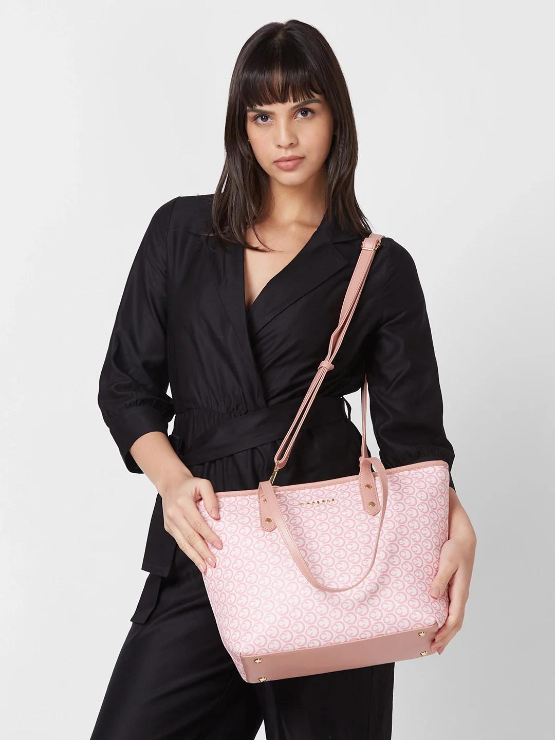 Caprese Callie Large Dark Pink Tote Bag - Image 9