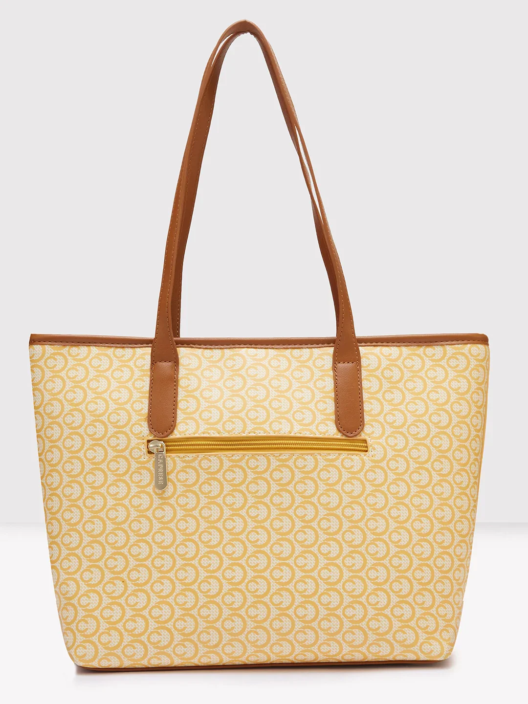 Caprese Callie Large Tan Tote Bag - Image 4