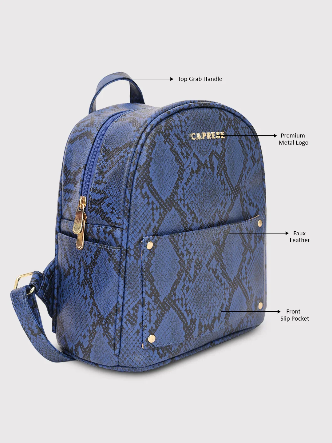Caprese Canes Small Blue Backpack - Image 9