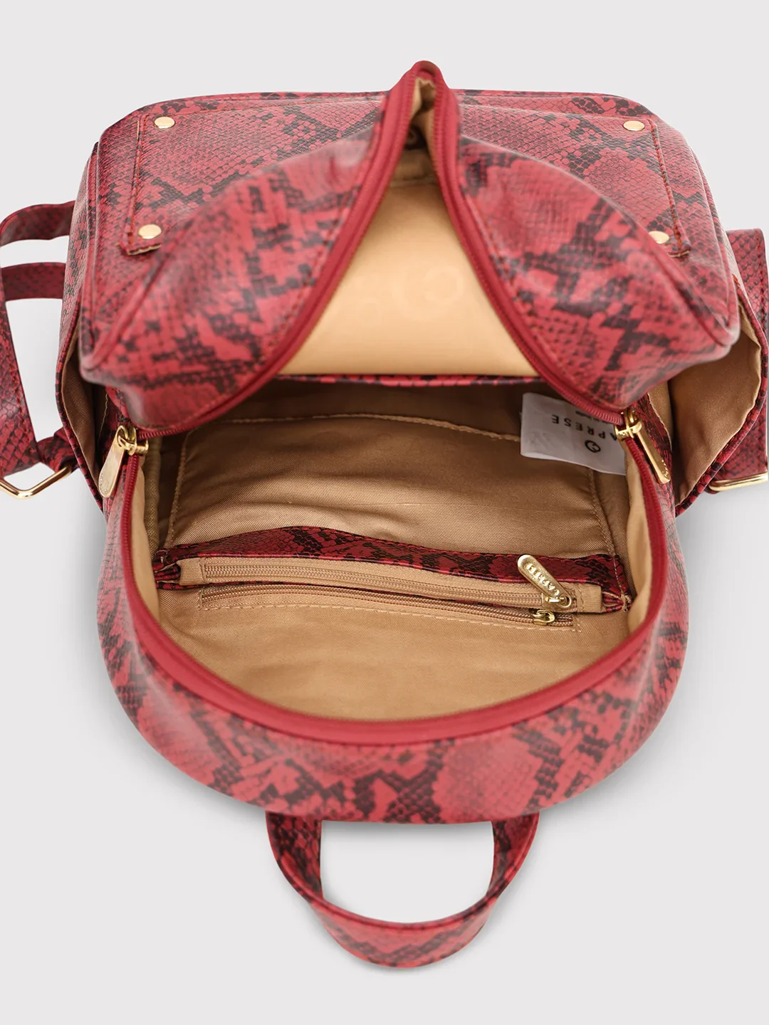 Caprese Canes Small Burgundy Backpack - Image 7