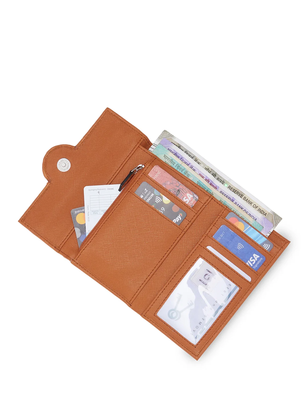 Caprese Carol Medium Tan Wallet - Image 15