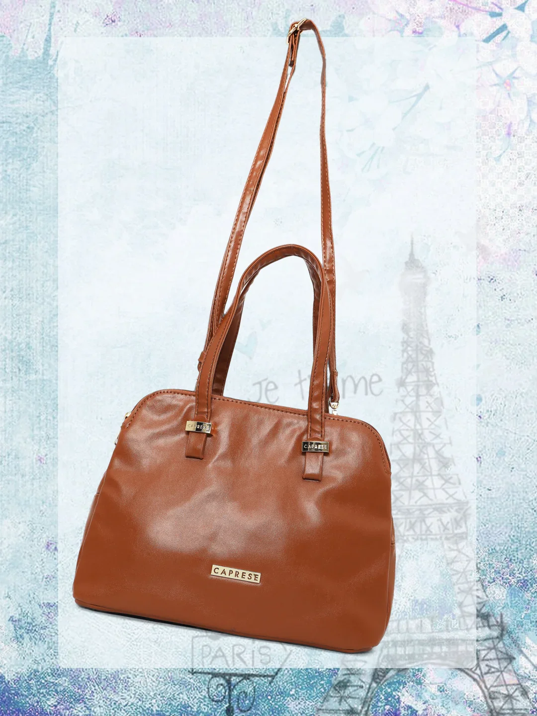 Caprese Carrie Medium Brown Satchel Bag - Image 2