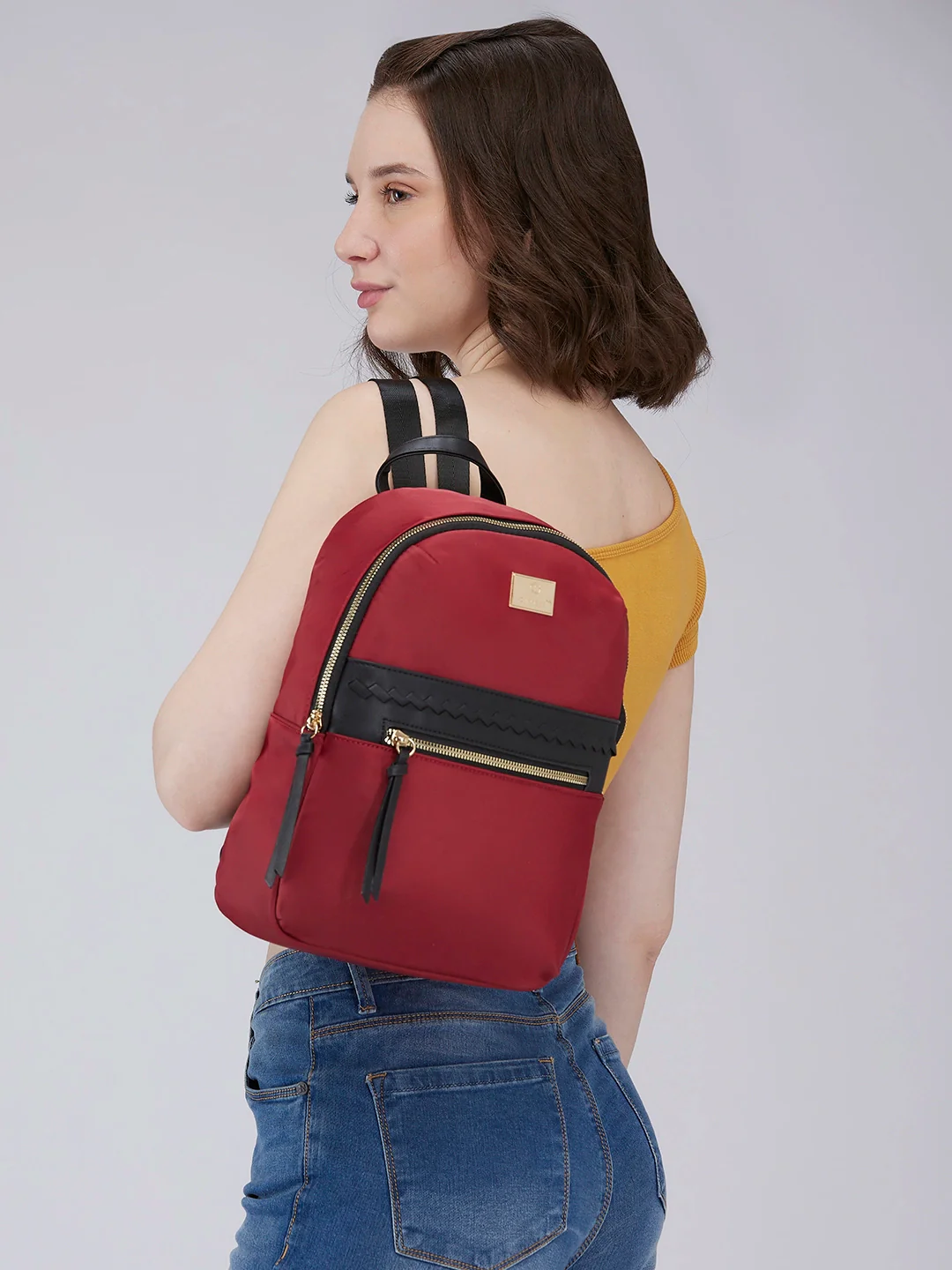 Caprese Carson Medium Red Backpack - Image 6
