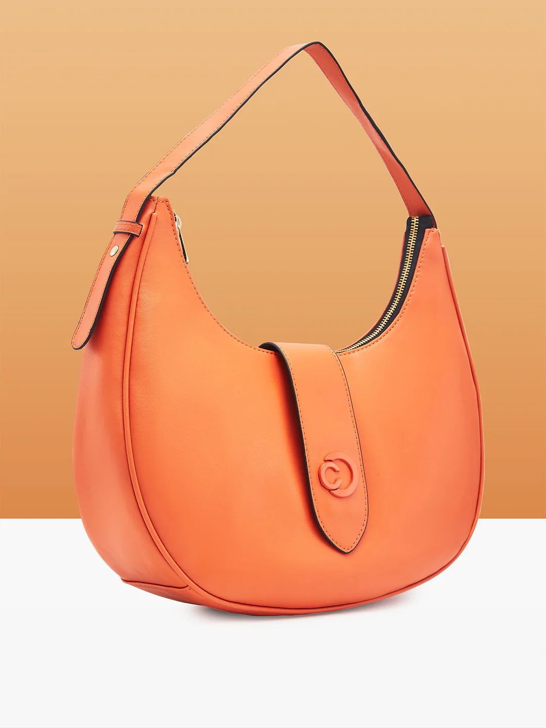 Caprese Celia Large  Rust Hobo Bag - Image 4