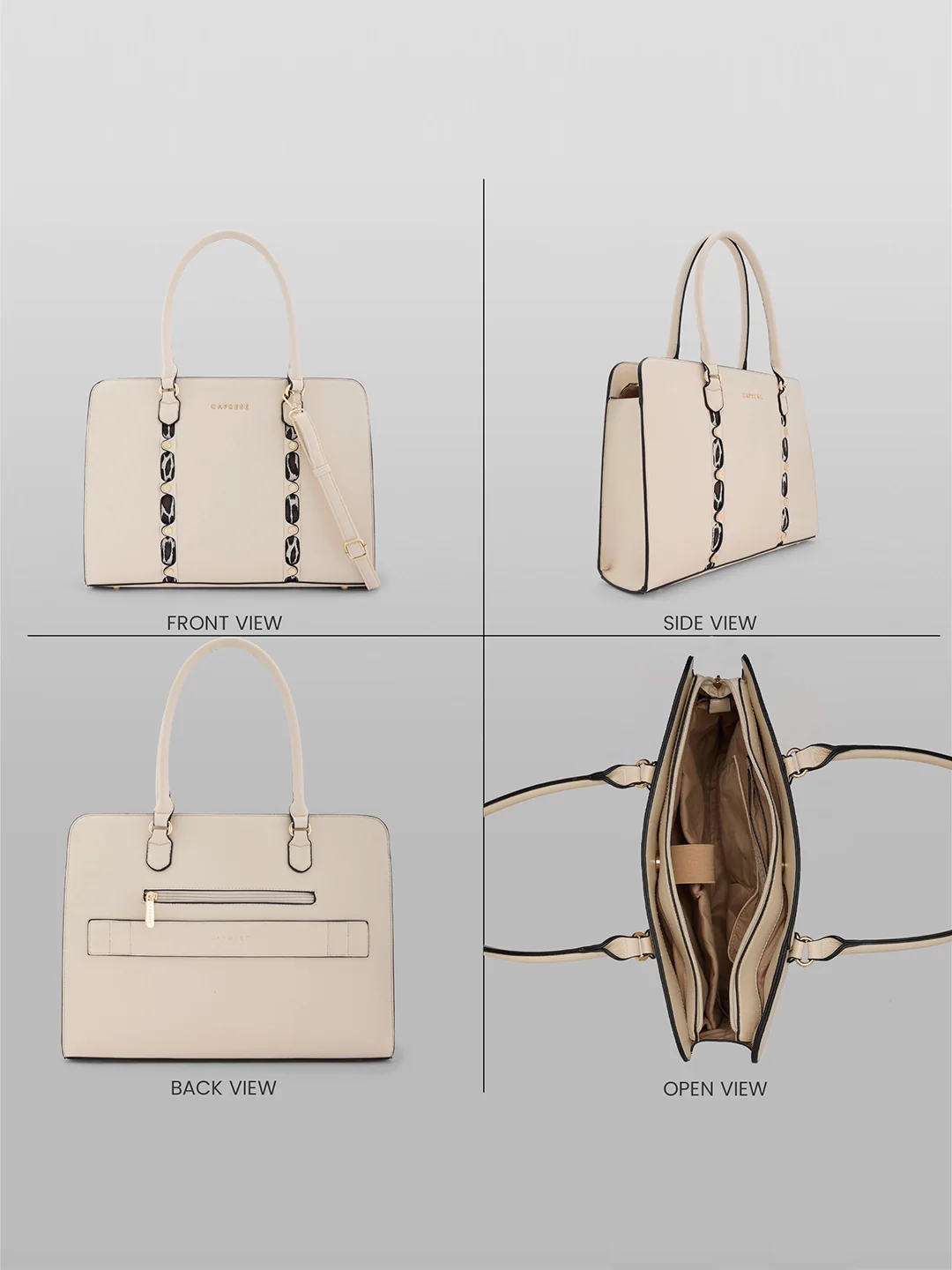 Caprese Chelsea Large Alpine Oat Laptop Bag Bag - Image 4