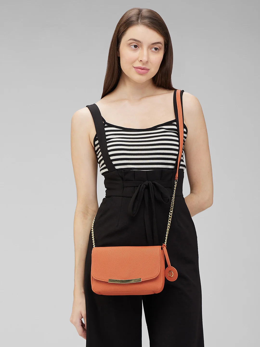 Caprese Cherry Medium Brick Sling Bag - Image 12