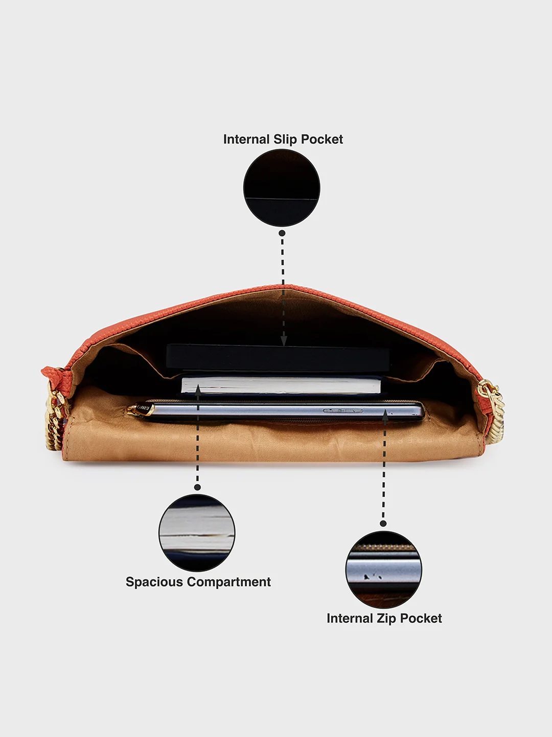 Caprese Cherry Medium Brick Sling Bag - Image 7