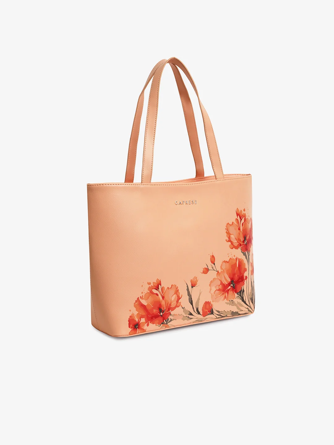 Caprese Chloe Large Orange Tote Bag - Image 3