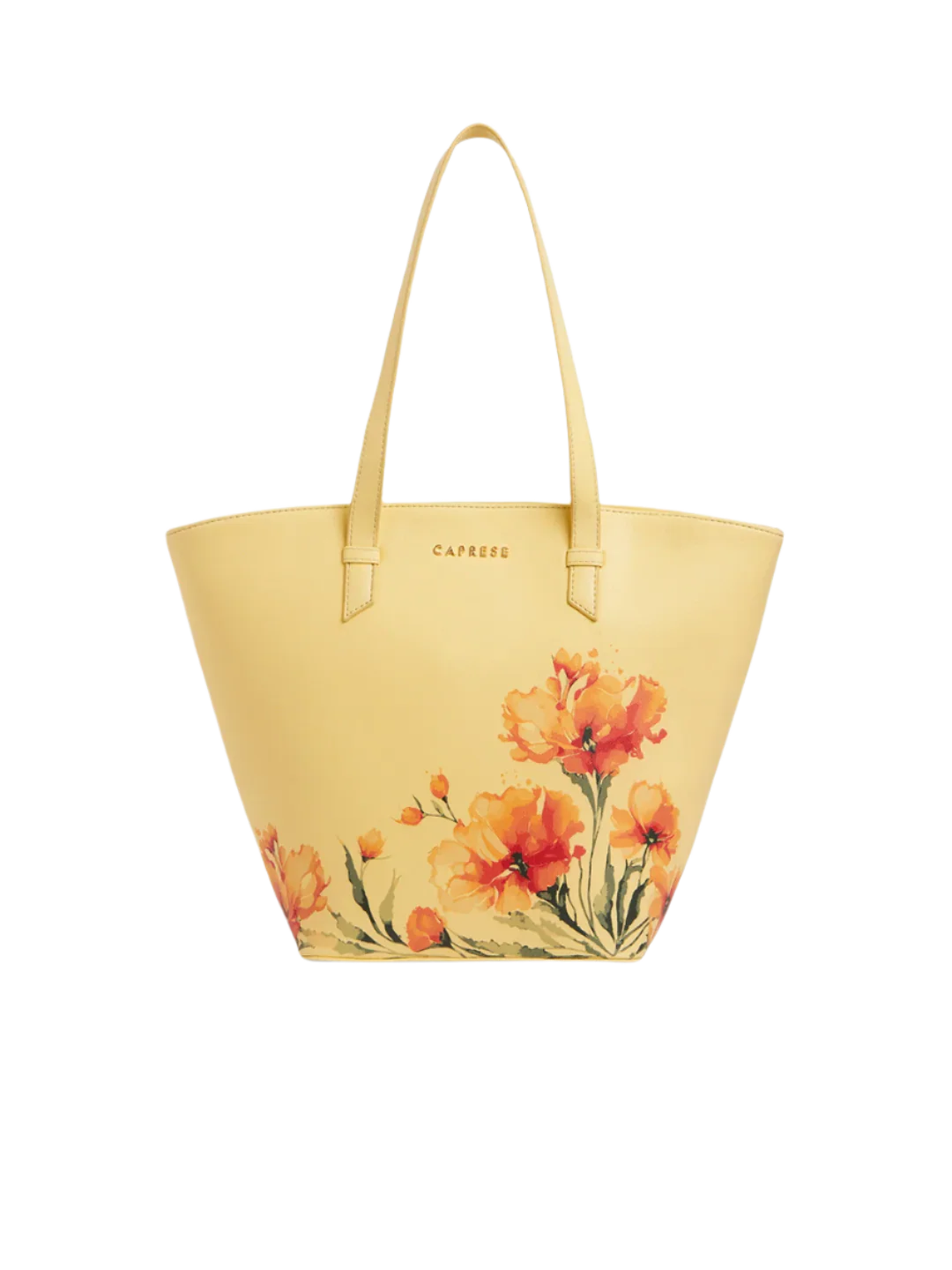 Caprese Chloe Large Yellow Satchel Bag