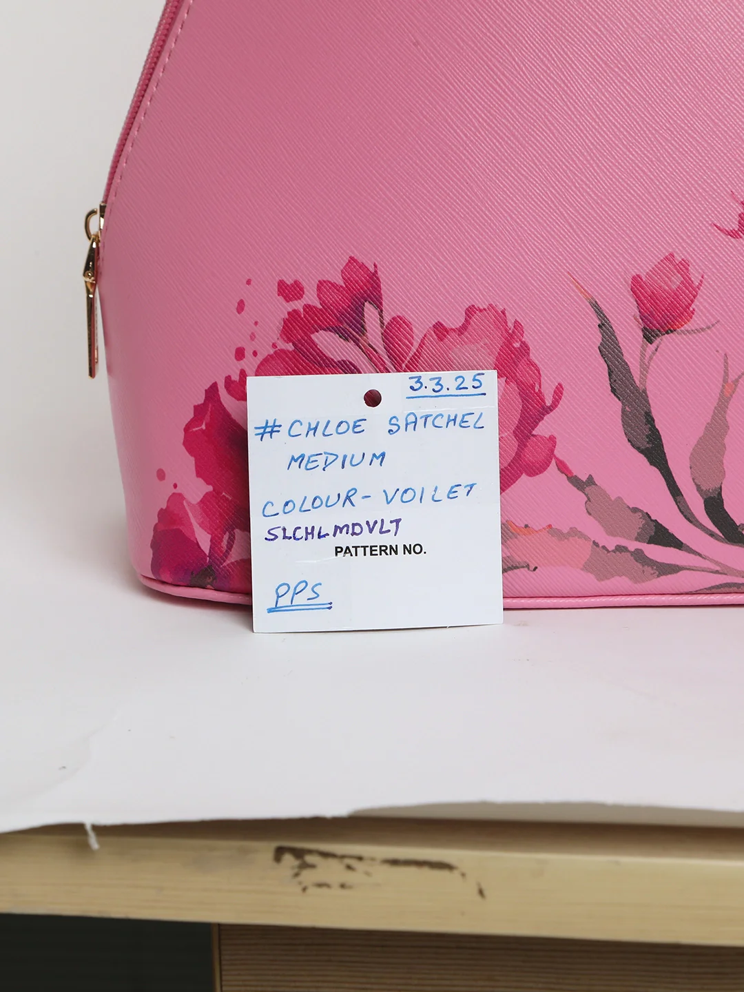 Caprese Chloe Medium Violet Satchel Bag - Image 10