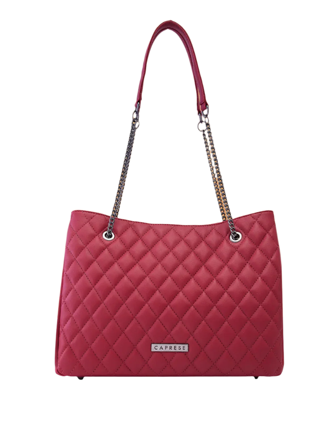 Caprese Cicely Large Maroon Satchel Bag