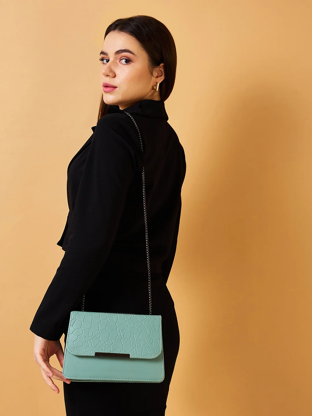 Caprese Ciko Medium Mint Sling Bag - Image 2