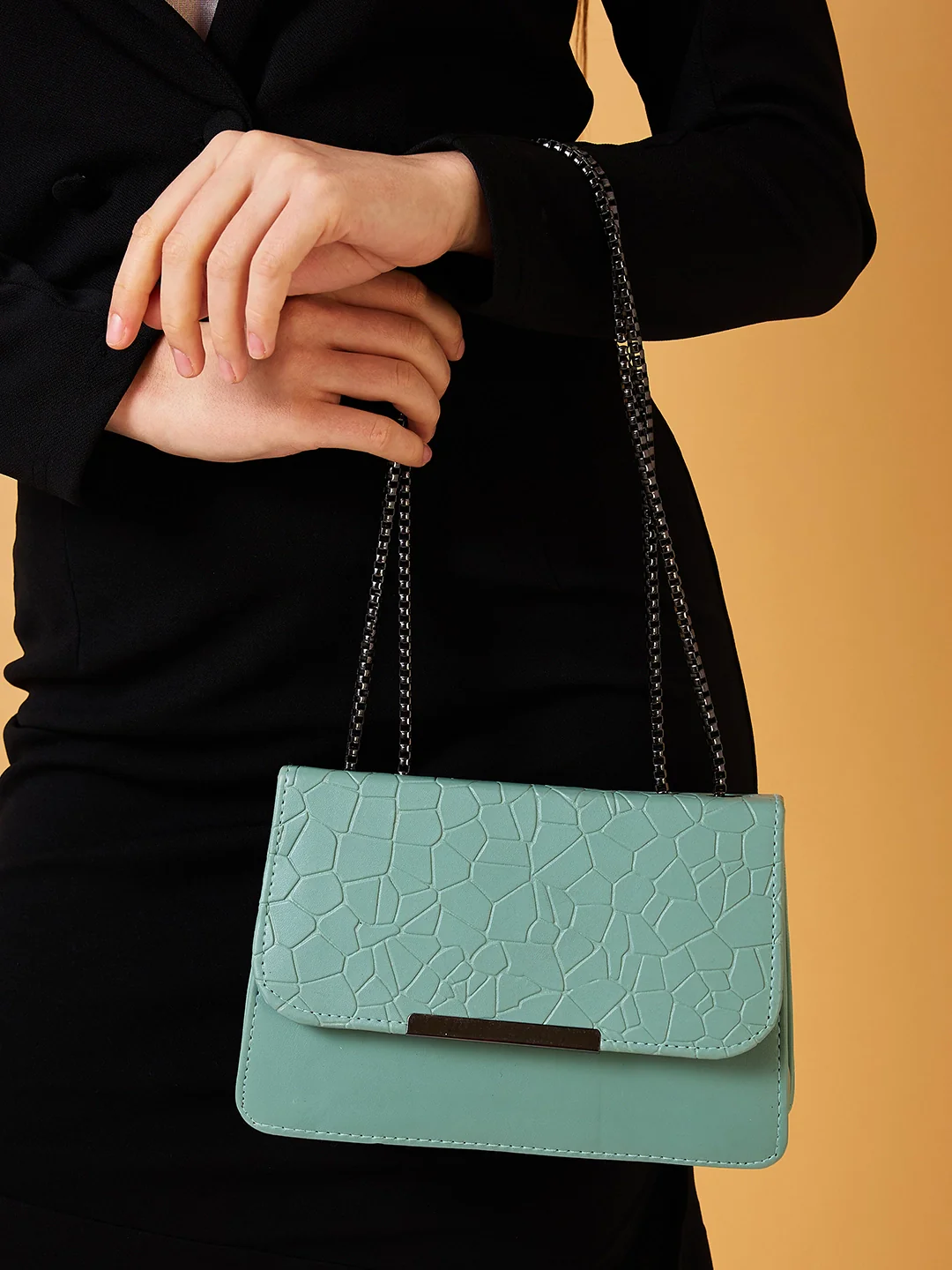 Caprese Ciko Medium Mint Sling Bag - Image 8