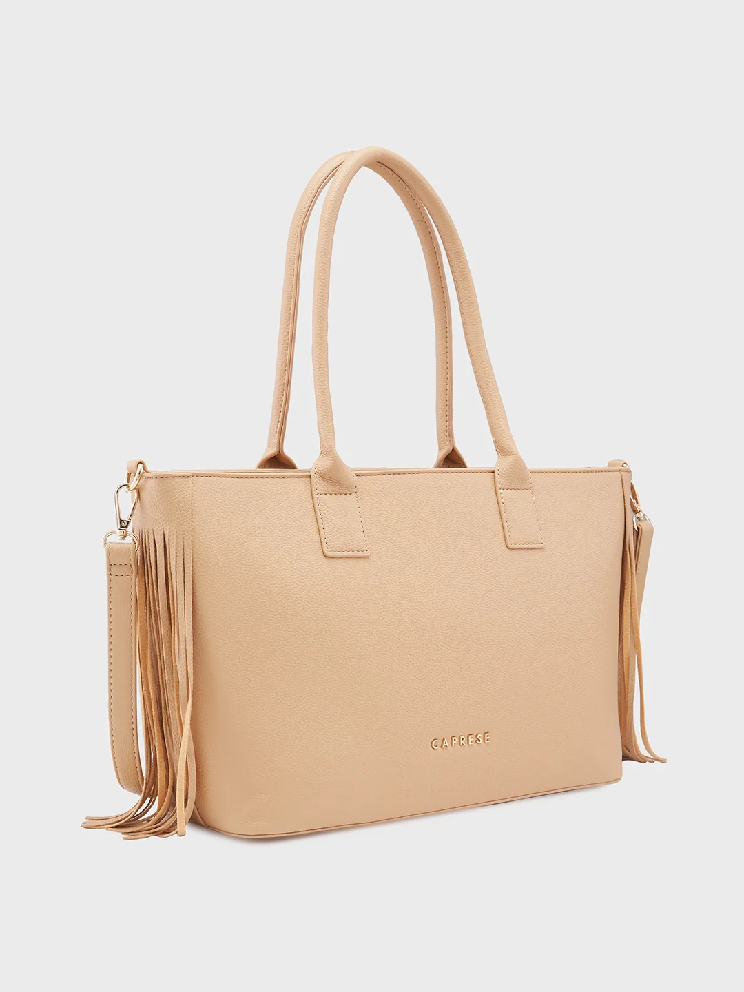 Caprese Cindy Large Beige Tote Bag - Image 5