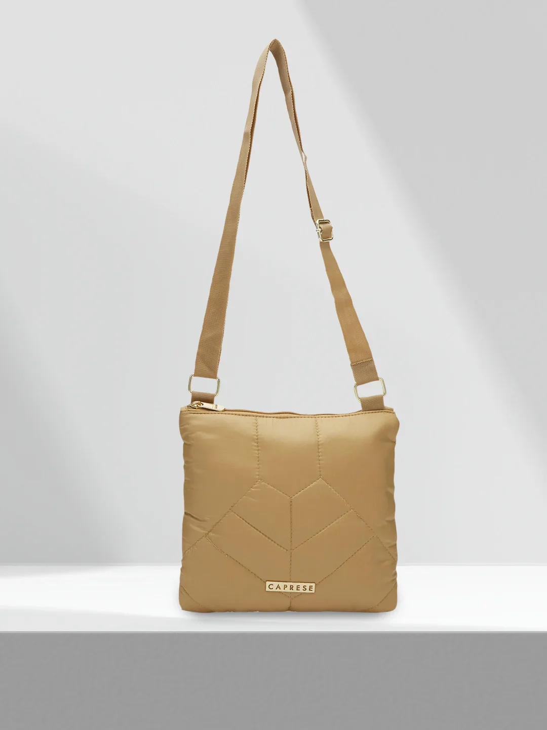 Caprese Clara Medium Ochre Sling Bag - Image 2