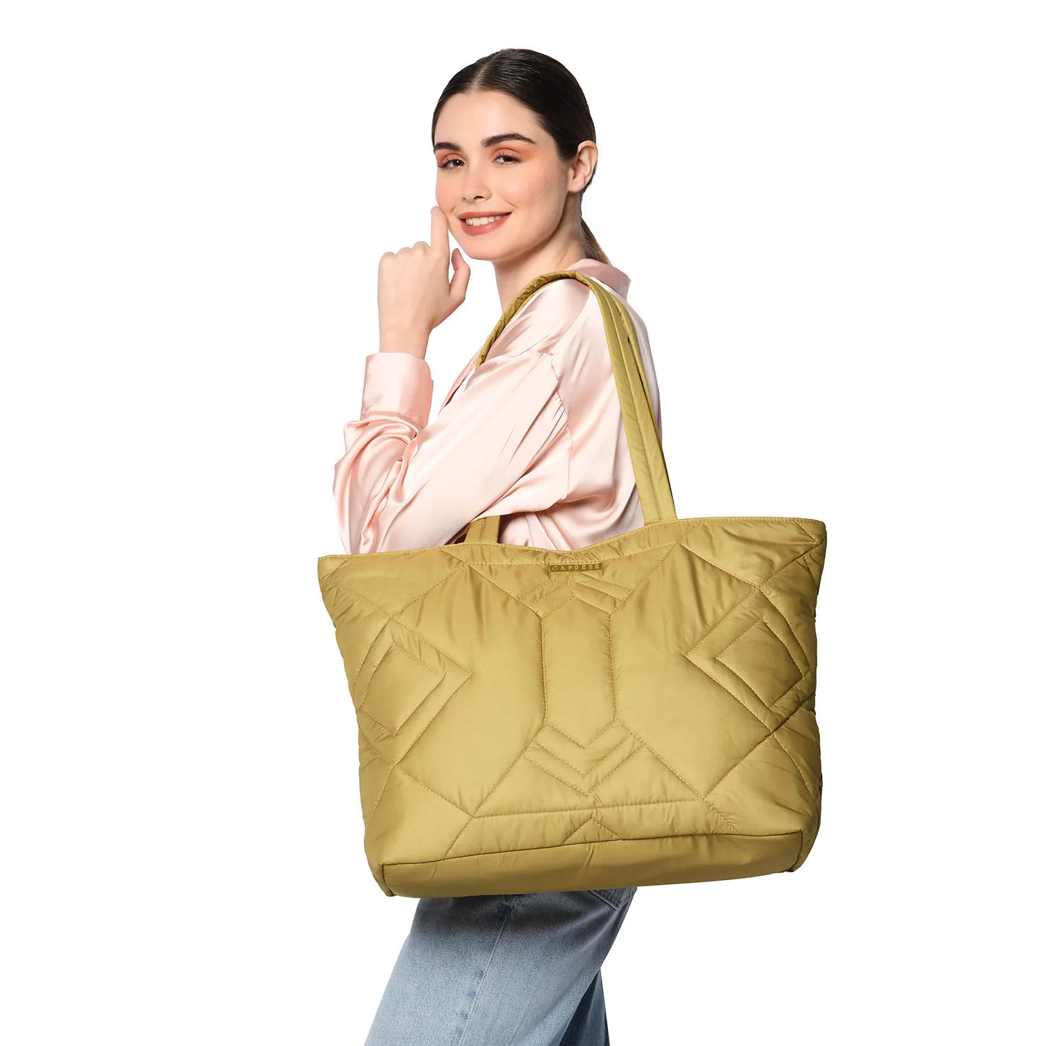 Caprese Clara Medium (E) Ochre Tote Bag - Image 2