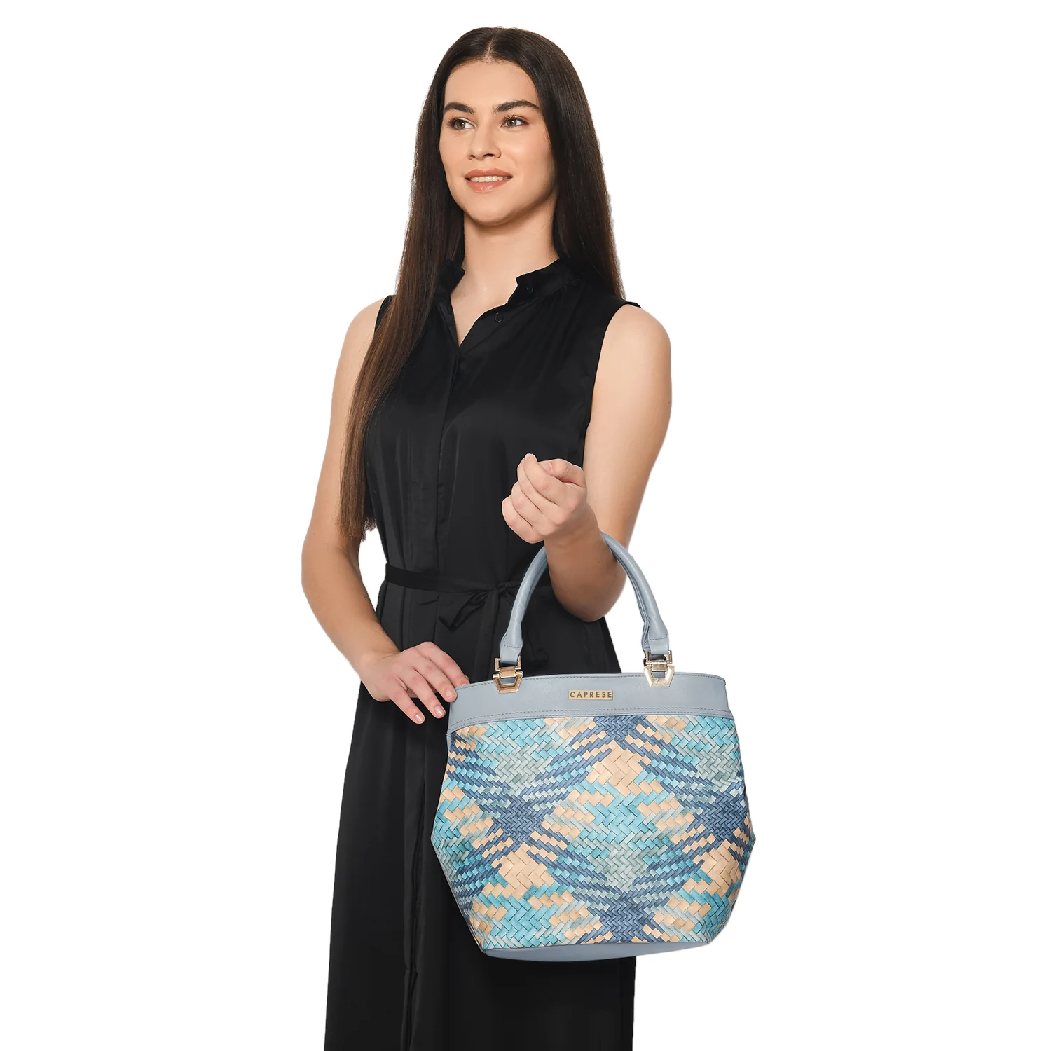 Caprese Claudia Large Navy & Blue Satchel Bag - Image 2