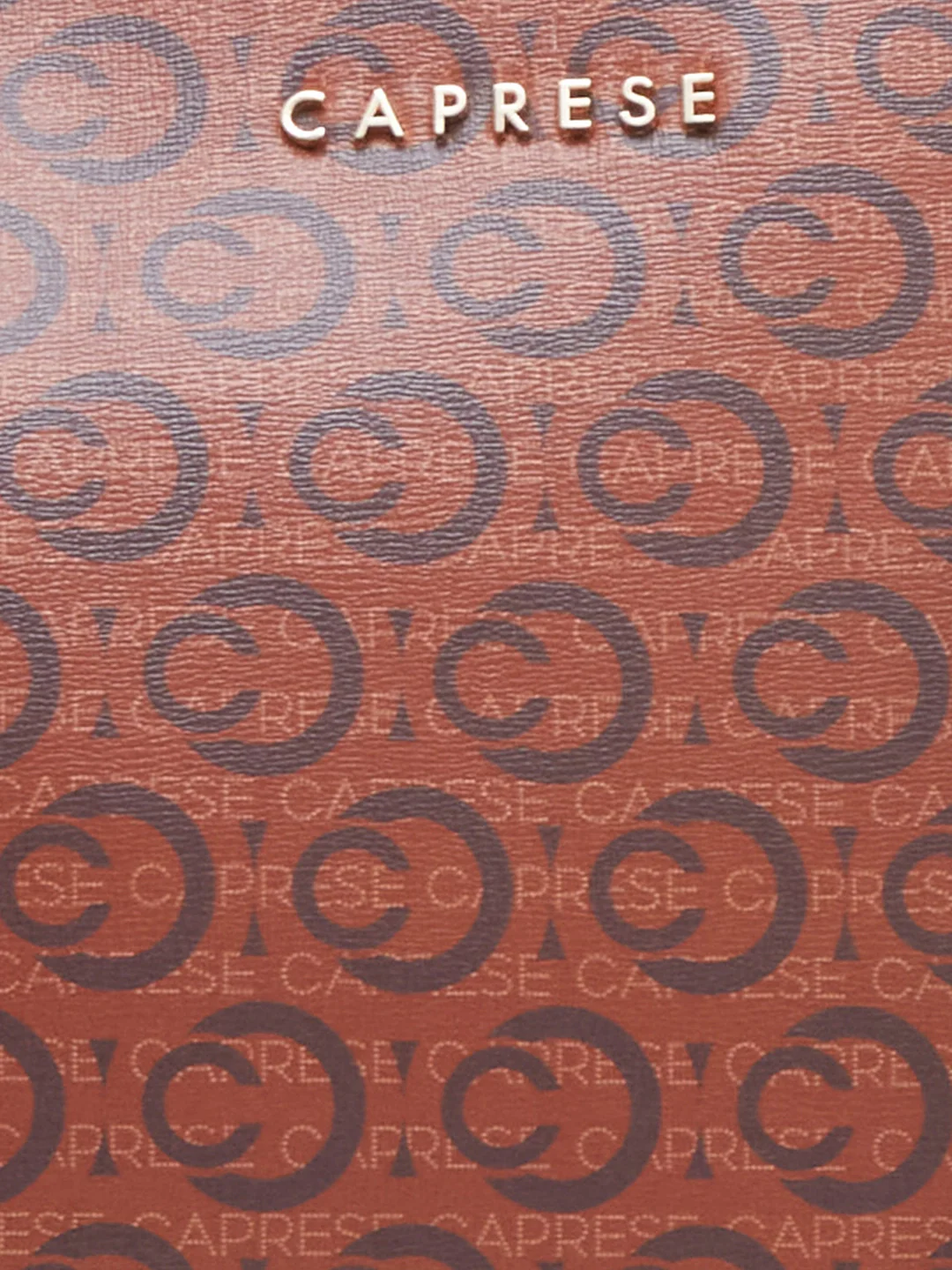 Caprese Cleo Large Brown Tote Laptop Bag - Image 9