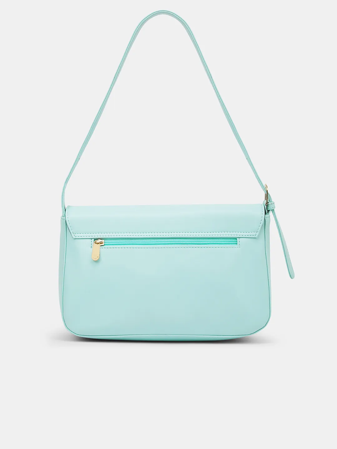 Caprese Clover Large Powder Blue Baguette Bag - Image 5