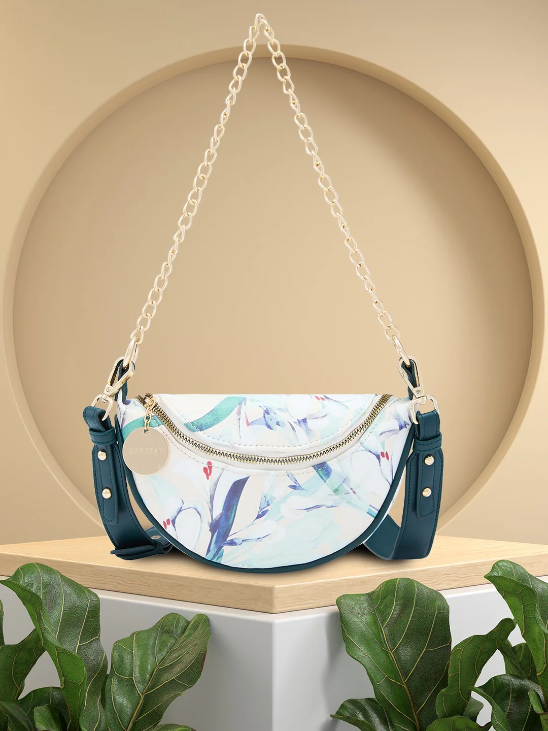 Caprese Coco Small Beige Crossbody Bag