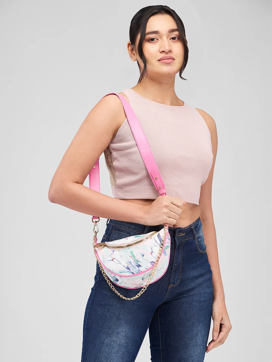 Caprese Coco Small Blush Crossbody Bag - Image 12