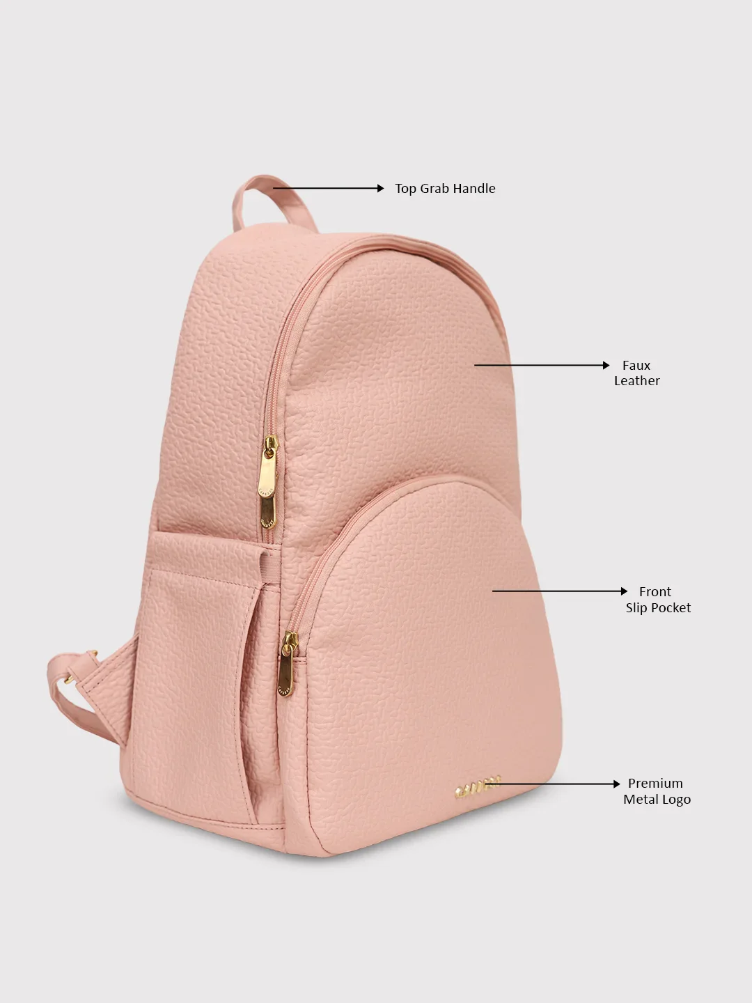 Caprese Comet Medium Blush Backpack - Image 9